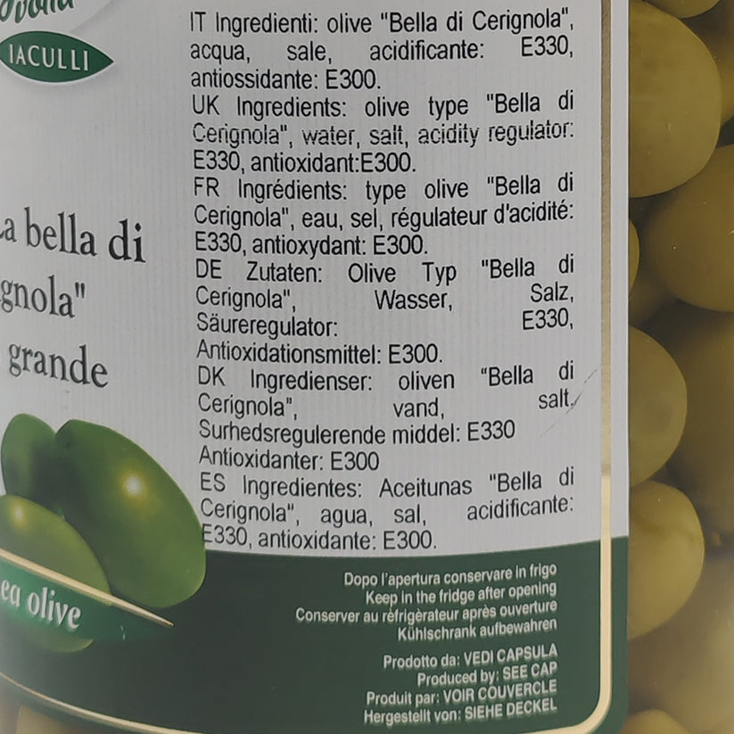 Зелені оливки (Гранді Гіганте) Olive La Cerignola