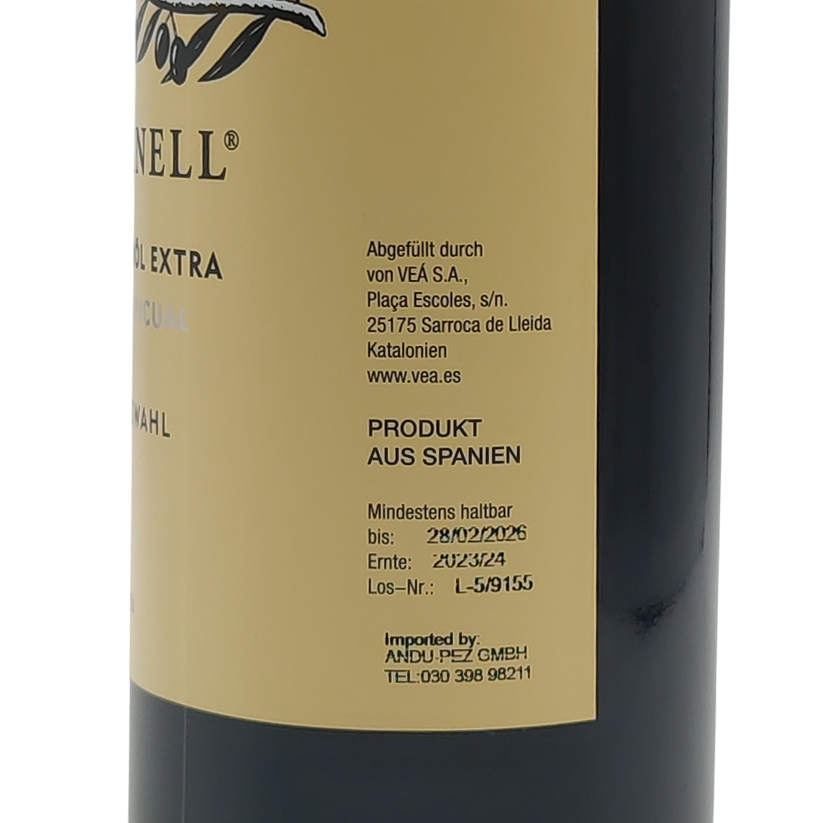 Оливкова олія L'Estornell Organic Extra Virgin