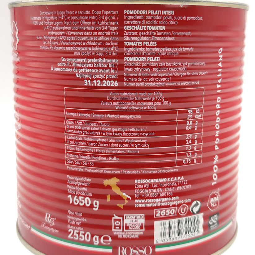 Томати у власному соку Rosso Gargano 2.550 кг