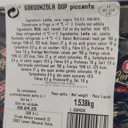 Італійський сир Gorgonzola Piccante