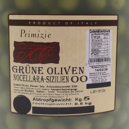 Оливки сорту Ночеллара (Сицилія) Grune Oliven Primizie