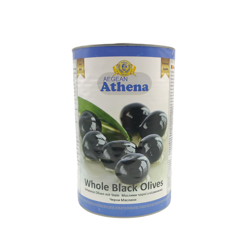 Чорні оливки з кісточкою Olive Black Aegean Athena
