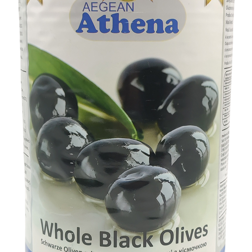 Чорні оливки з кісточкою Olive Black Aegean Athena